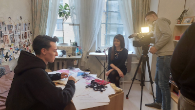 Преподаватель ВХУТЕИН Роман Шарук стал гостем программы "Доброе утро, Петербург"
