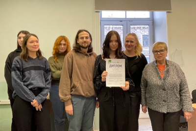 Студентка ВХУТЕИН заняла 2 место в конкурсе скетчинга, который проходил в рамках ХVI Международной конференции "Формирование комфортной городской среды"